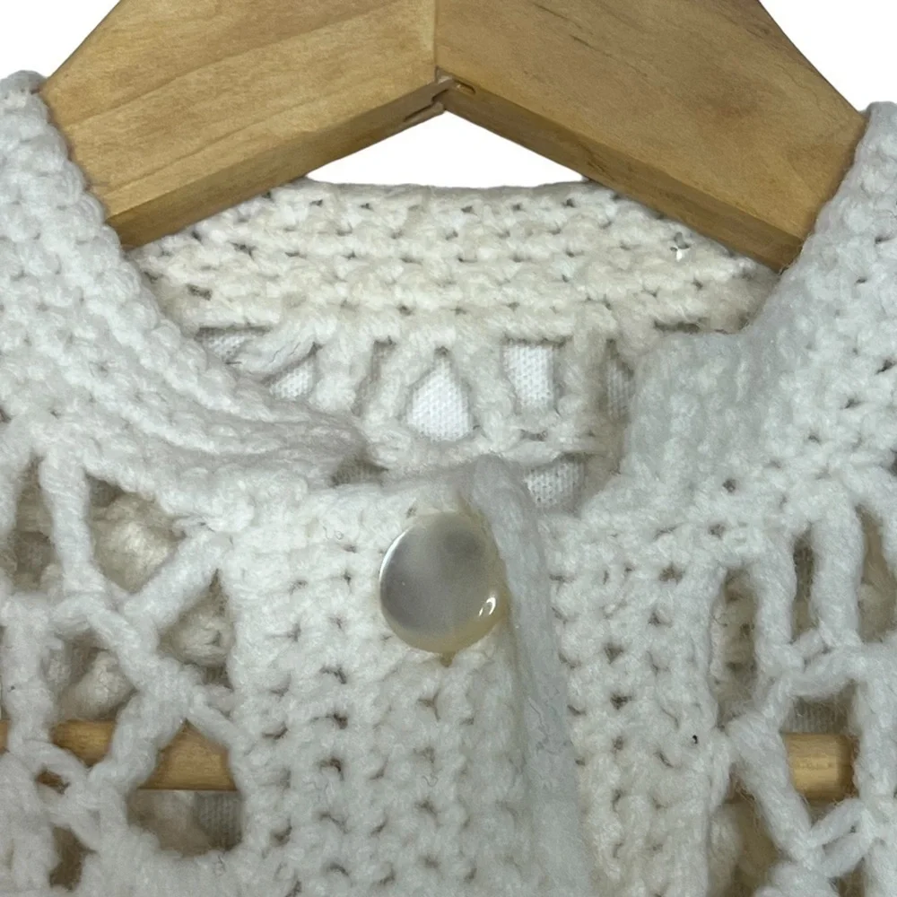 Vintage Handmade Crochet Knit Shawl